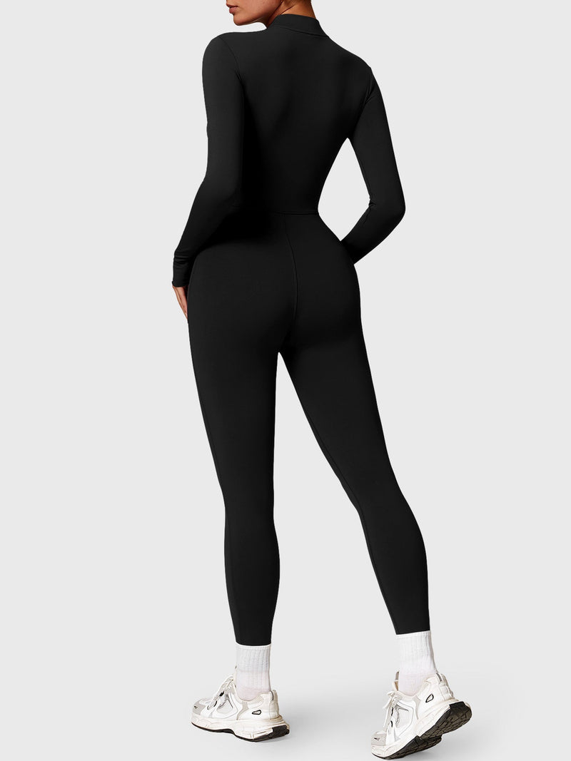 SF Belle Fleece Long Sleeve Zipper Jumpsuit